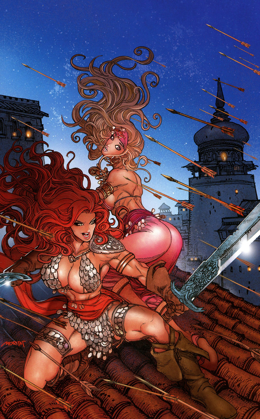 Invincible Red Sonja #2 Cover M Incentive Moritat Virgin Cover