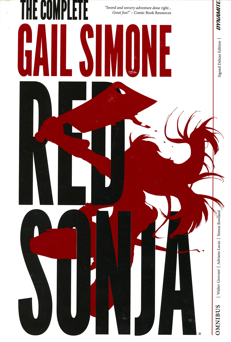 Complete Gail Simone Red Sonja Omnibus Oversized HC Signed Deluxe Edition