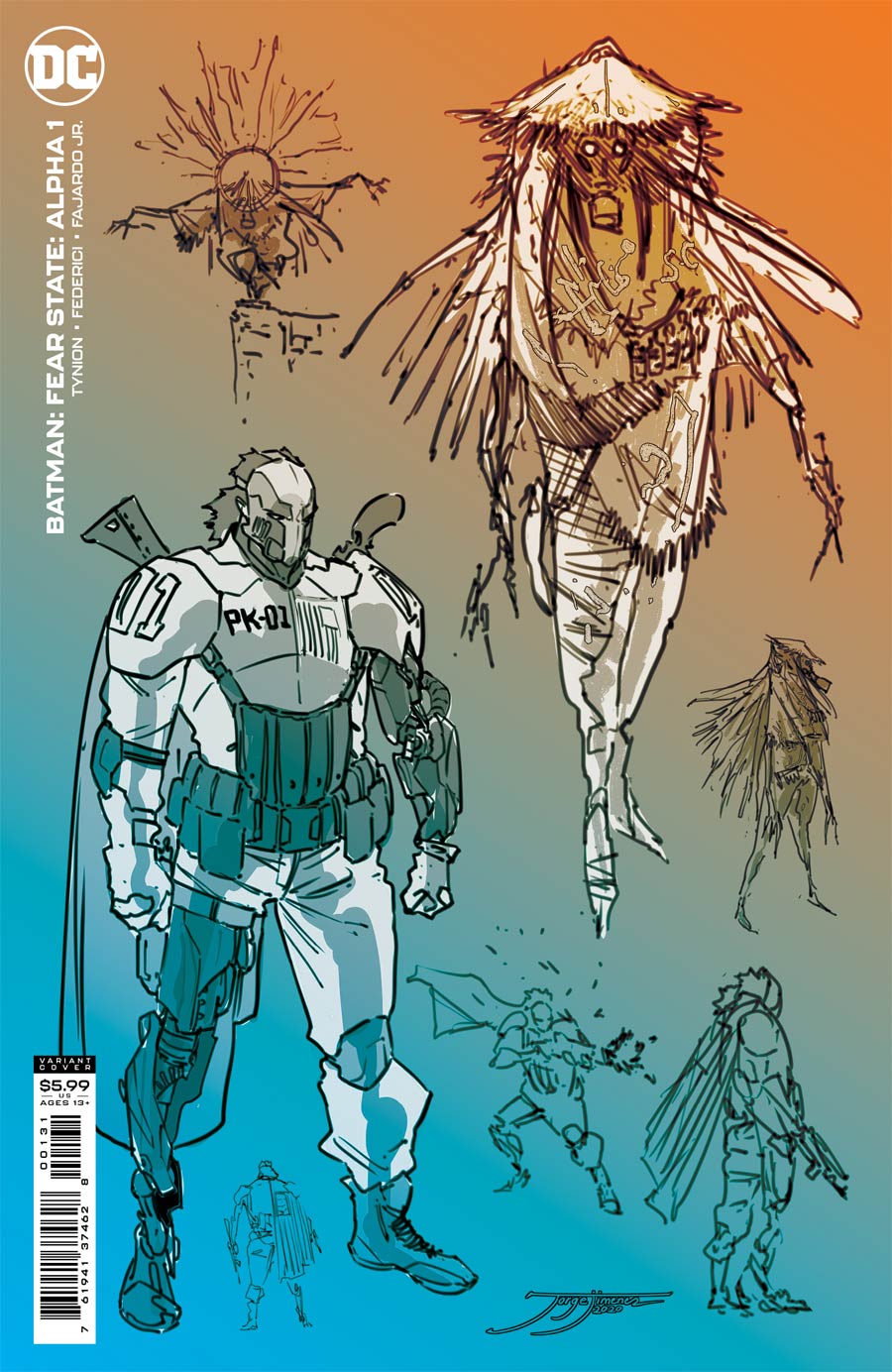 Batman Fear State Alpha #1 (One Shot) Cover D Incentive Jorge Jimenez Card Stock Variant Cover