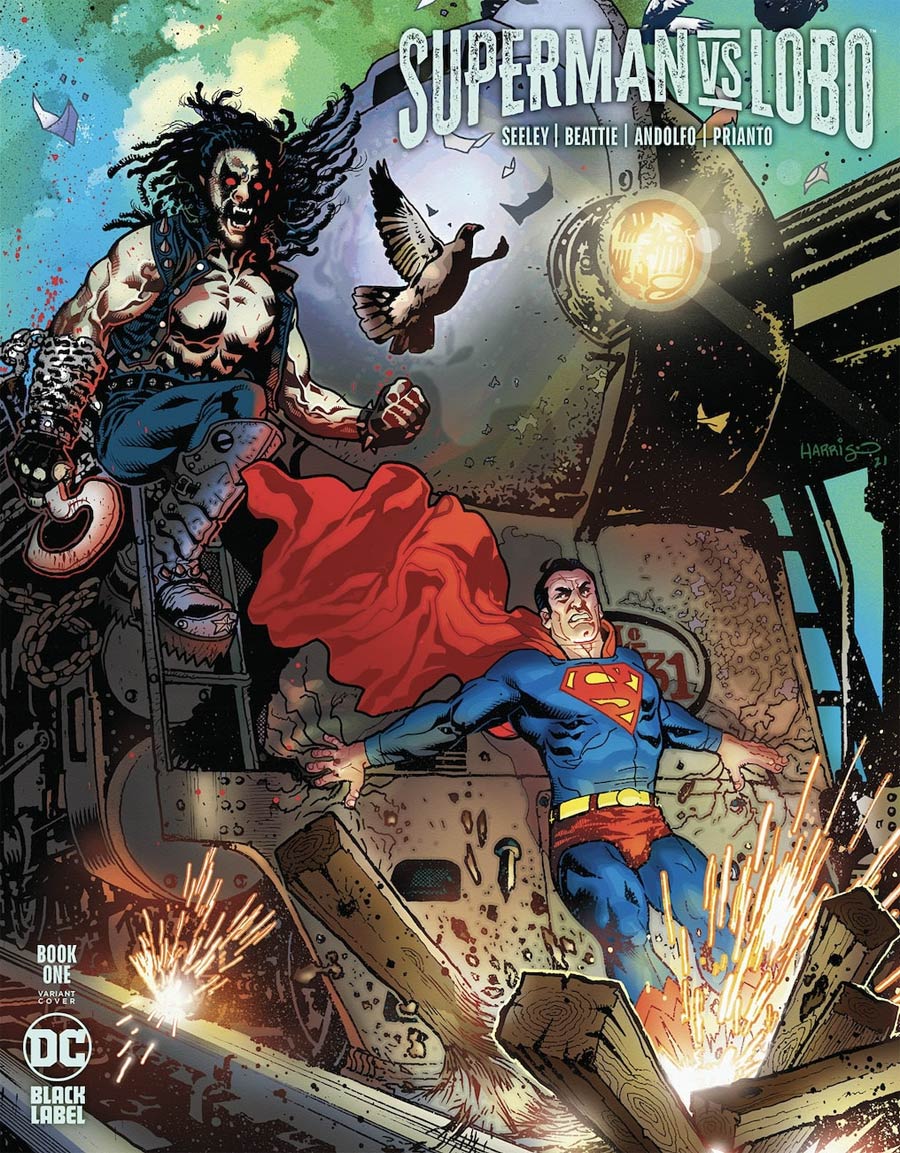 Superman vs Lobo #1 Cover C Variant Tony Harris Cover