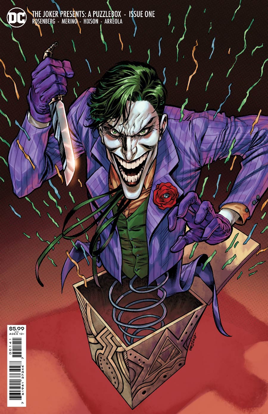 Joker Presents A Puzzlebox #1 Cover D Incentive Jesus Merino Card Stock Variant Cover