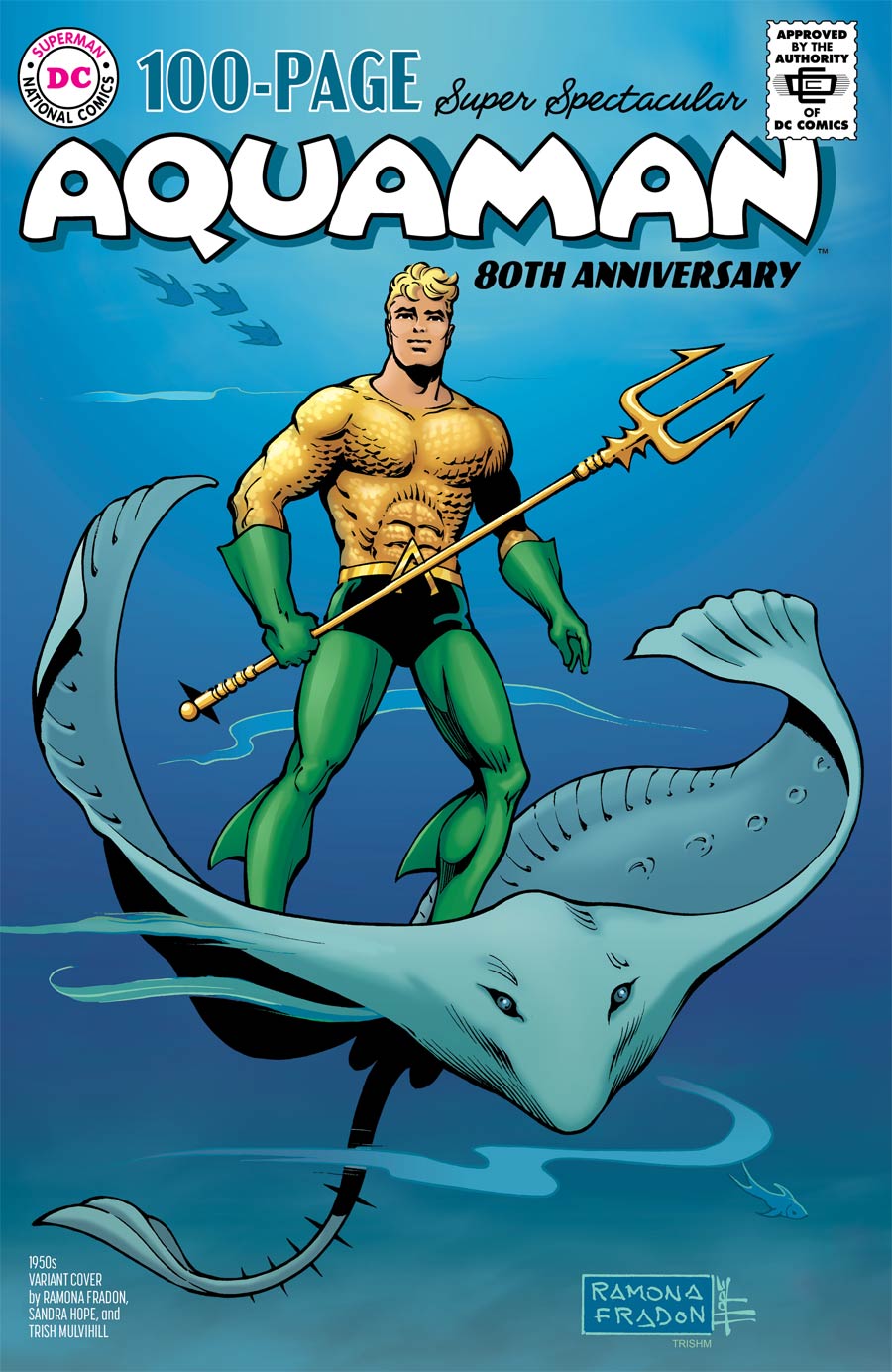 Aquaman 80th Anniversary 100-Page Super Spectacular #1 (One Shot) Cover C Variant Ramona Fradon & Sandra Hope 1950s Cover