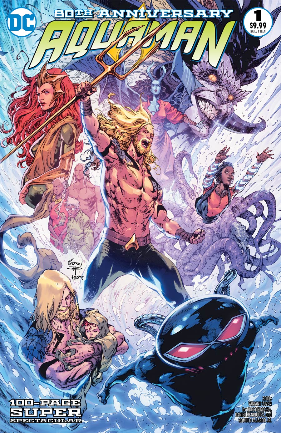 Aquaman 80th Anniversary 100-Page Super Spectacular #1 (One Shot) Cover I Variant Robson Rocha 2010s Cover