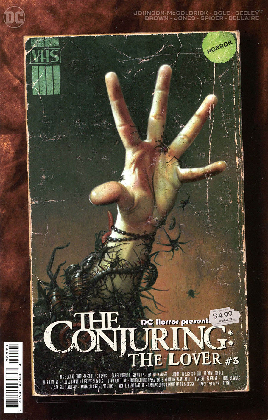 DC Horror Presents The Conjuring The Lover #3 Cover B Variant Ryan Brown Movie Poster Card Stock Cover