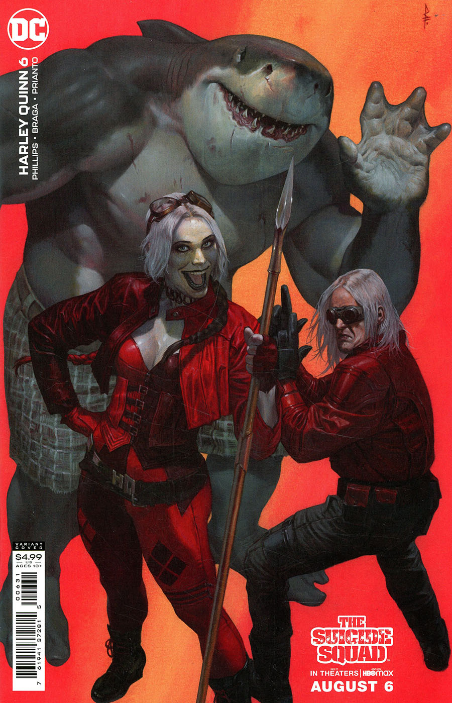 Harley Quinn Vol 4 #6 Cover C Variant Riccardo Federici The Suicide Squad Movie Card Stock Cover (Fear State Tie-In)