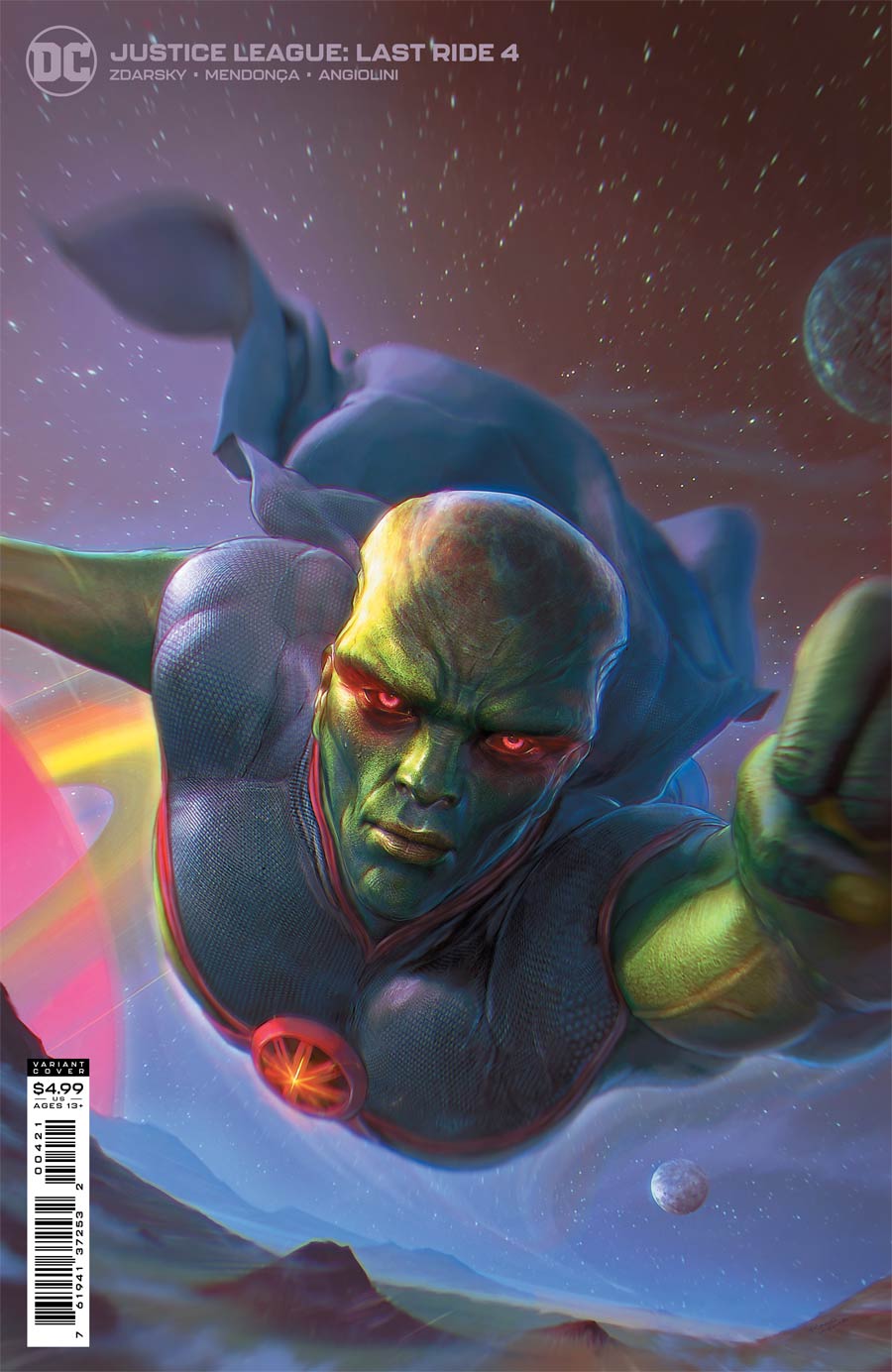 Justice League Last Ride #4 Cover B Variant Tiago Da Silva Card Stock Cover