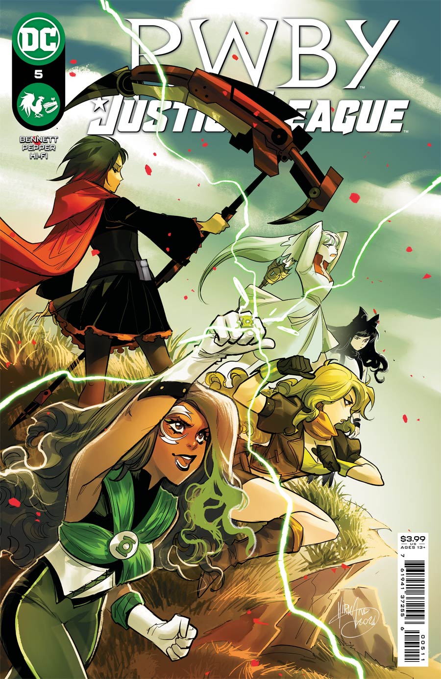 RWBY Justice League #5 Cover A Regular Mirka Andolfo Cover