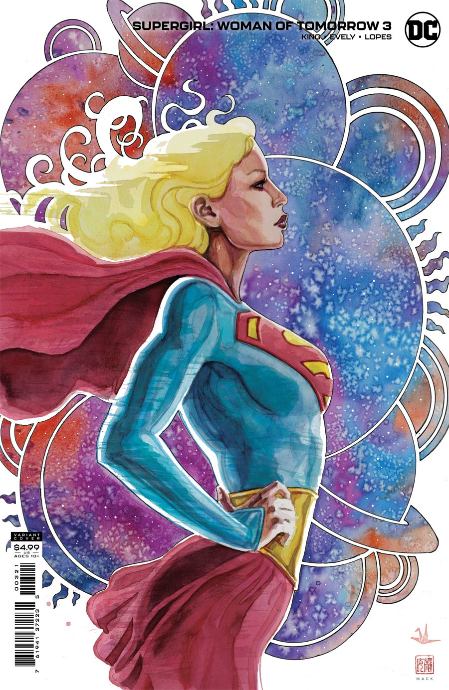 Supergirl Woman Of Tomorrow #3 Cover B Variant David Mack Cover