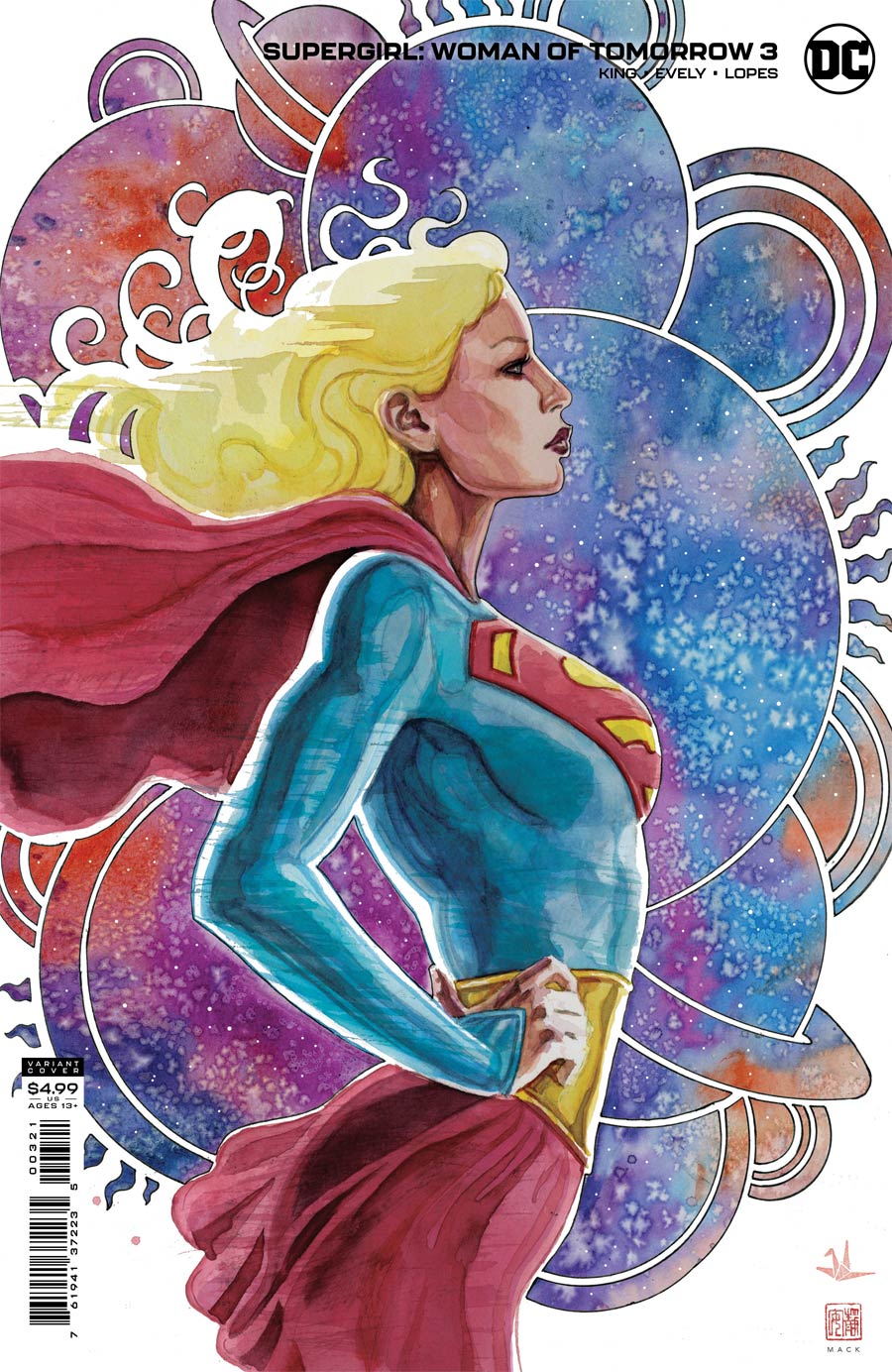 Supergirl Woman Of Tomorrow #3 Cover B Variant David Mack Cover