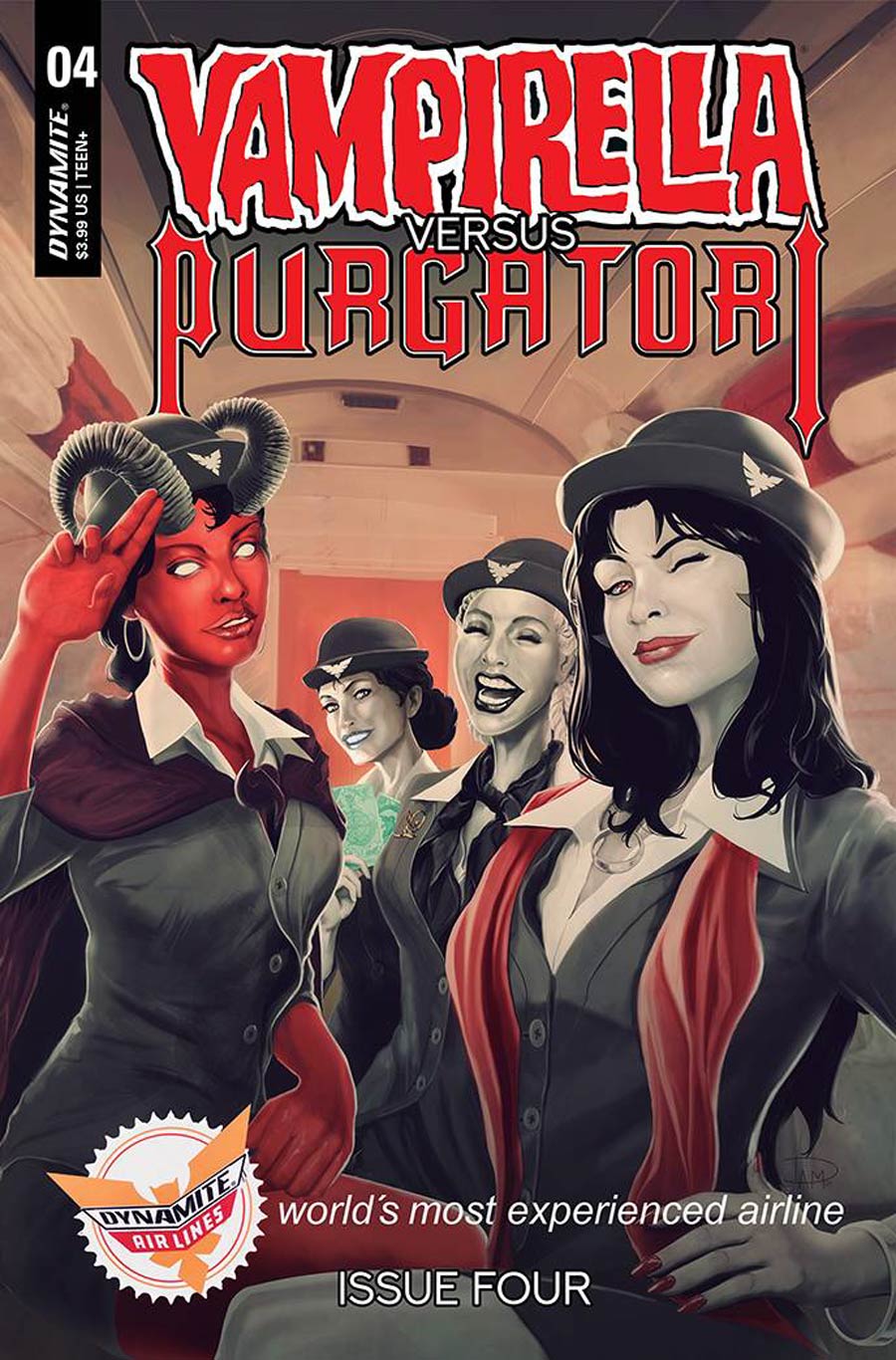 Vampirella vs Purgatori #4 Cover G Variant Daniel Maine Premium Cover