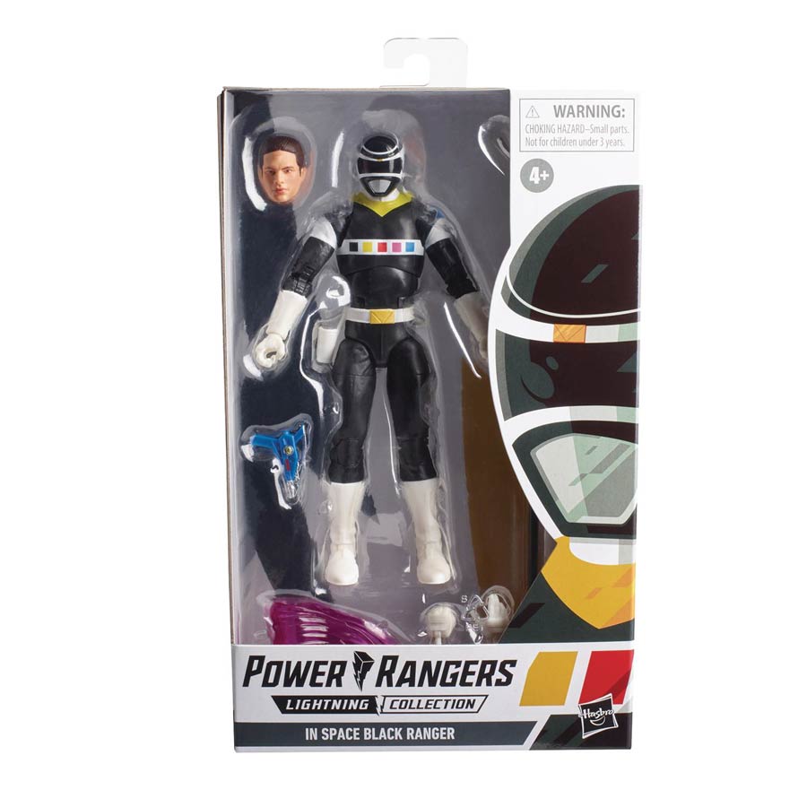 Power Rangers Lightning Series Wave 10 6-Inch Action Figure - Power Rangers In Space Black Ranger