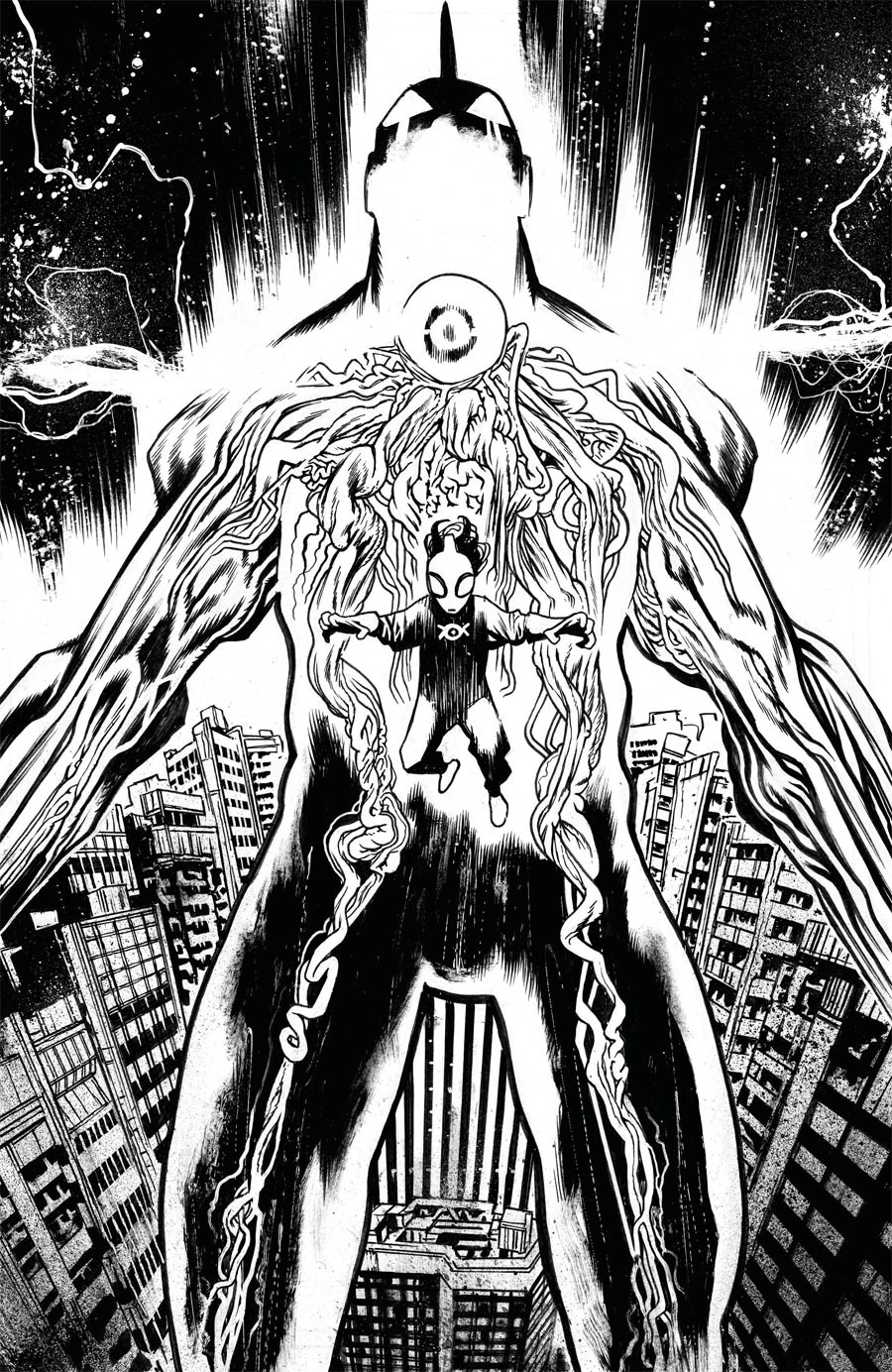 Ultramega By James Harren #4 Cover C Incentive James Harren Black & White Virgin Cover