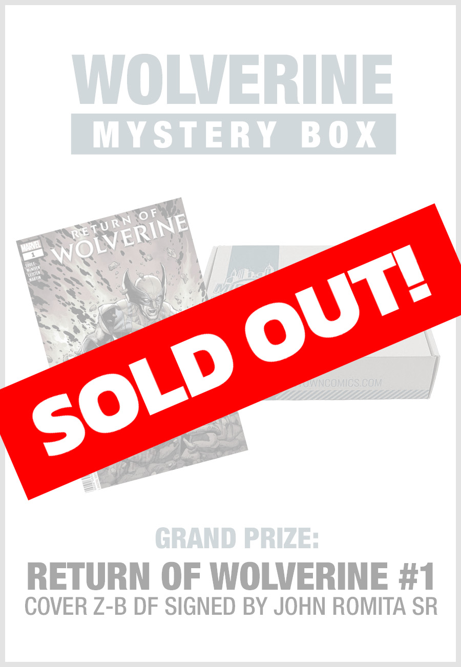 SOLD OUT - Midtown Comics Mystery Box - Wolverine (Purchase for a chance to win Return Of Wolverine #1 Signed By John Romita Sr)