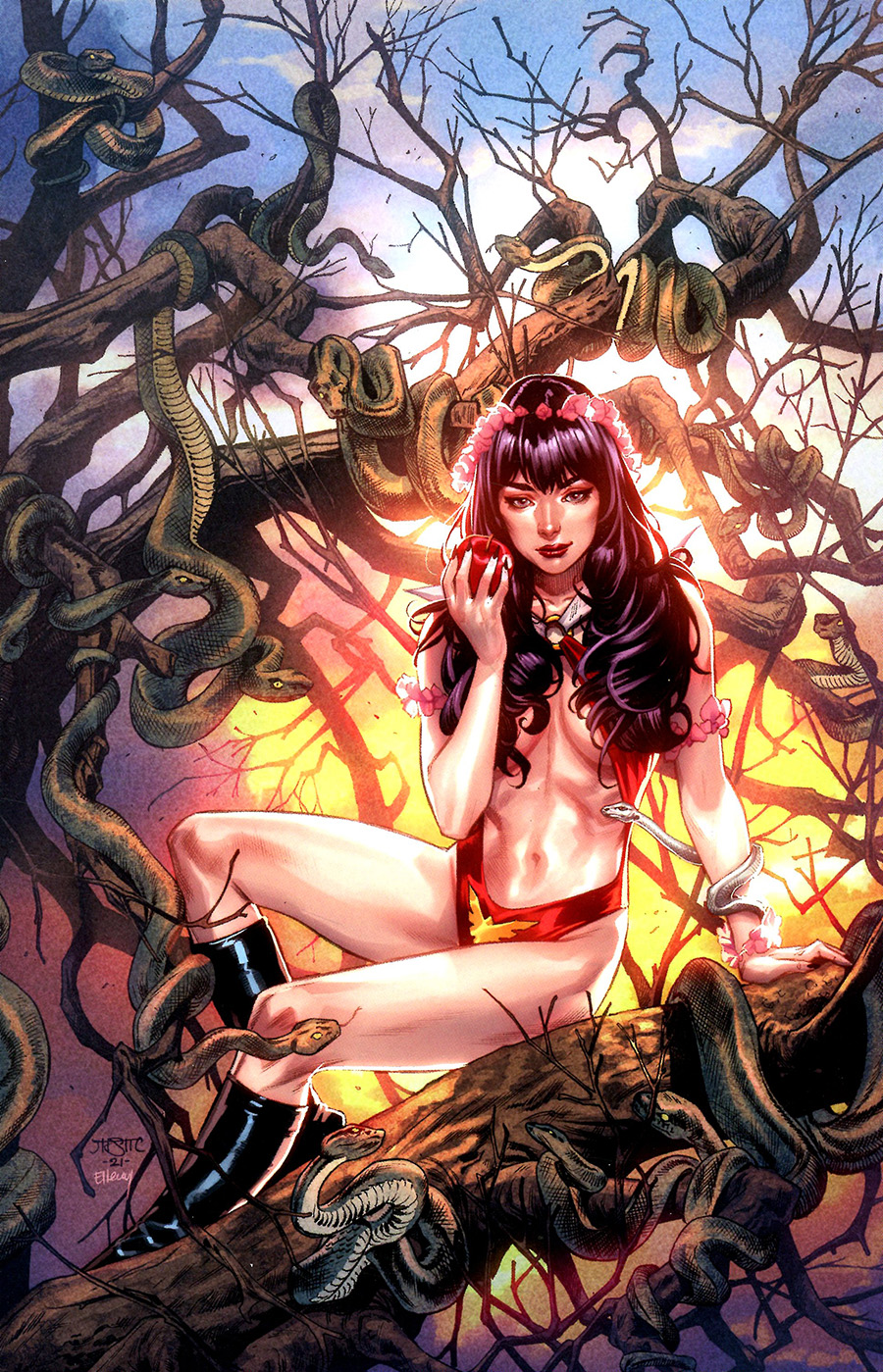 Vengeance Of Vampirella Vol 2 #19 Cover H Incentive Michael Sta Maria Virgin Cover