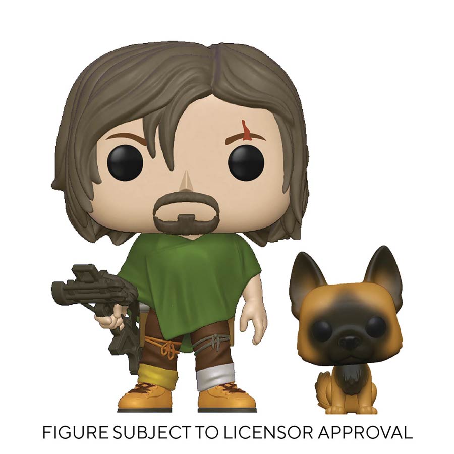 POP & Buddy Walking Dead Daryl With Dog Vinyl Figure