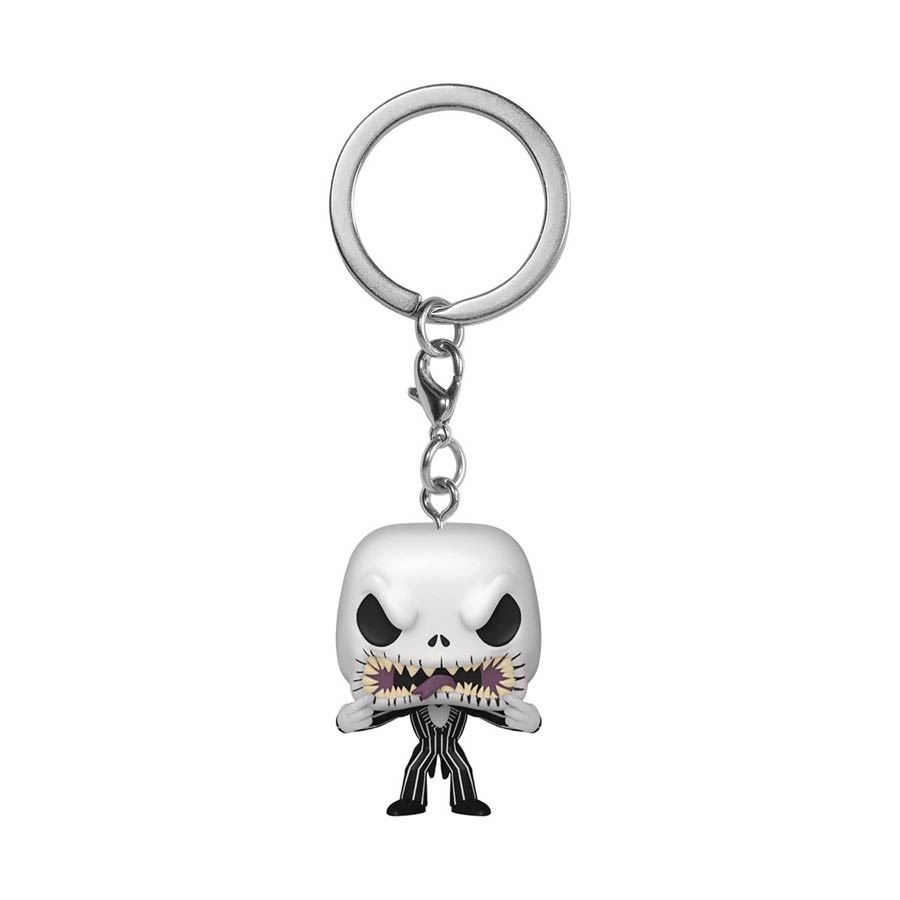 POP Keychain Nightmare Before Christmas Jack Scary Face Vinyl Pocket Keychain