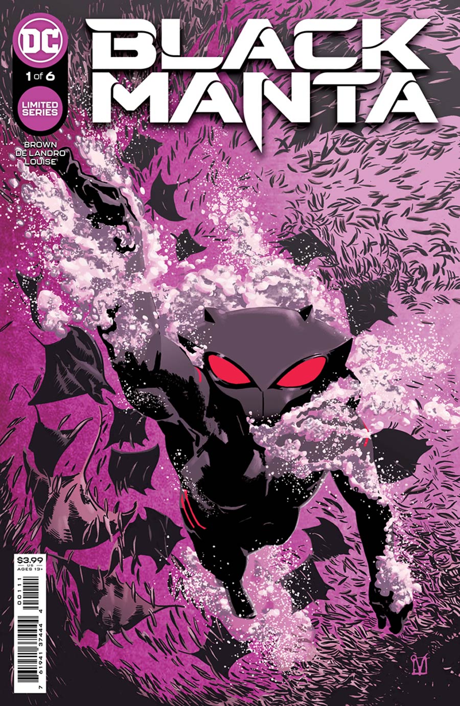 Black Manta #1 Cover A Regular Valentine De Landro Cover