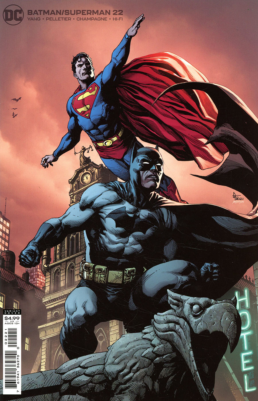 Batman Superman Vol 2 #22 Cover B Variant Gary Frank Card Stock Cover