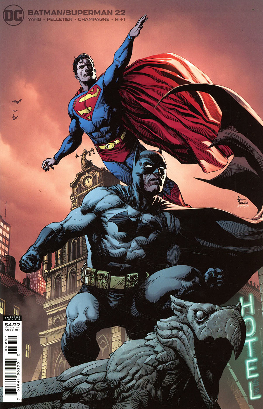 Batman Superman Vol 2 #22 Cover B Variant Gary Frank Card Stock Cover