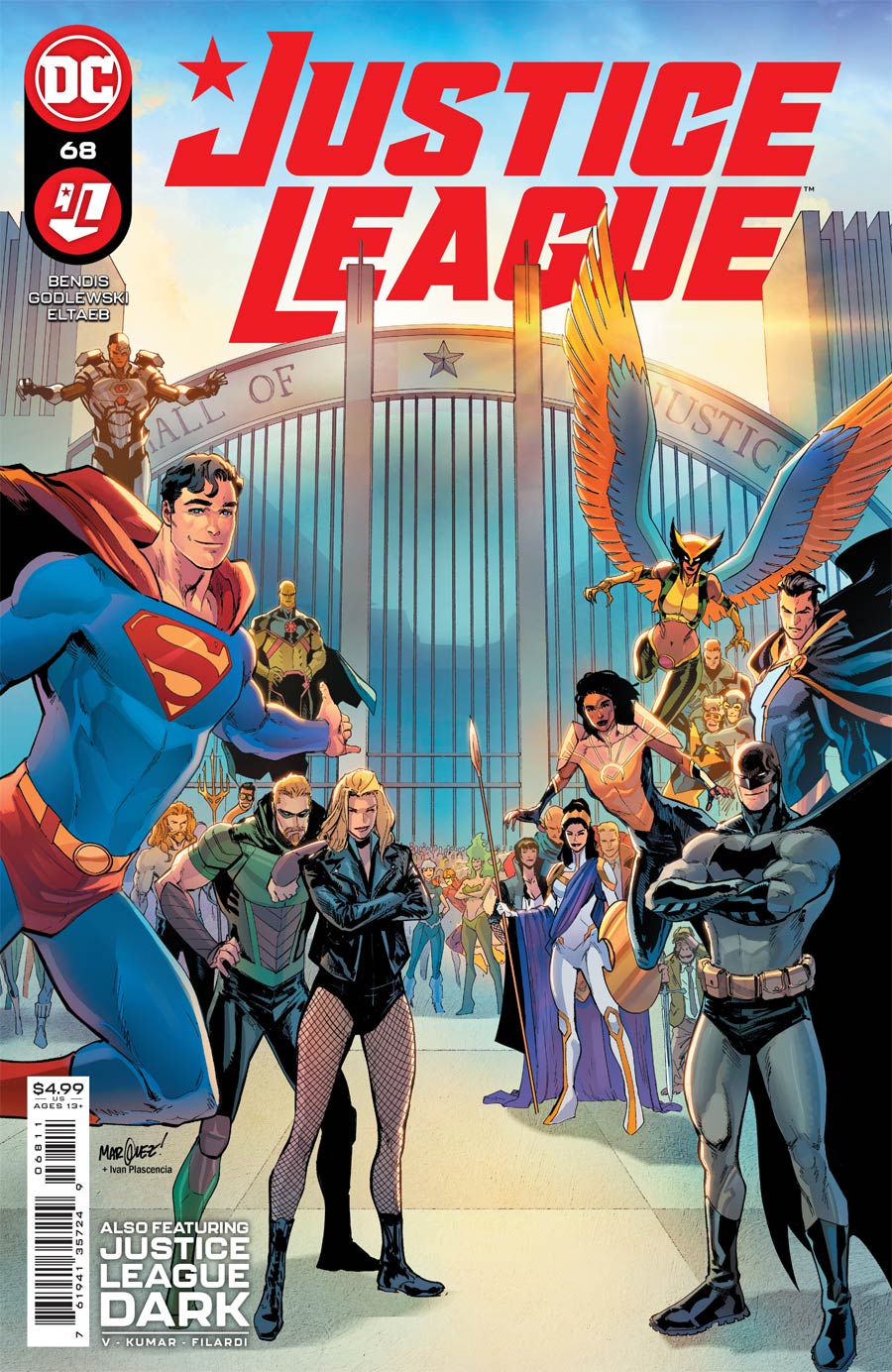 Justice League Vol 4 #68 Cover A Regular David Marquez Cover