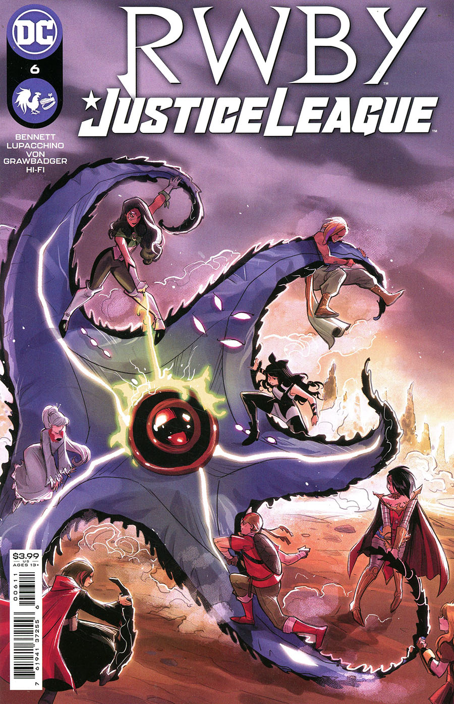 RWBY Justice League #6 Cover A Regular Mirka Andolfo Cover