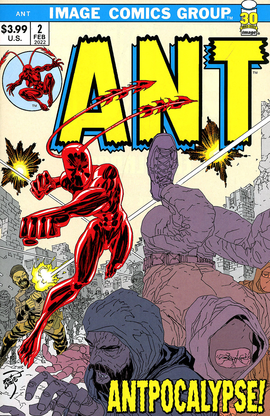 Ant Vol 3 #2 Cover B Variant Erik Larsen Retro 1970s Trade Dress Cover