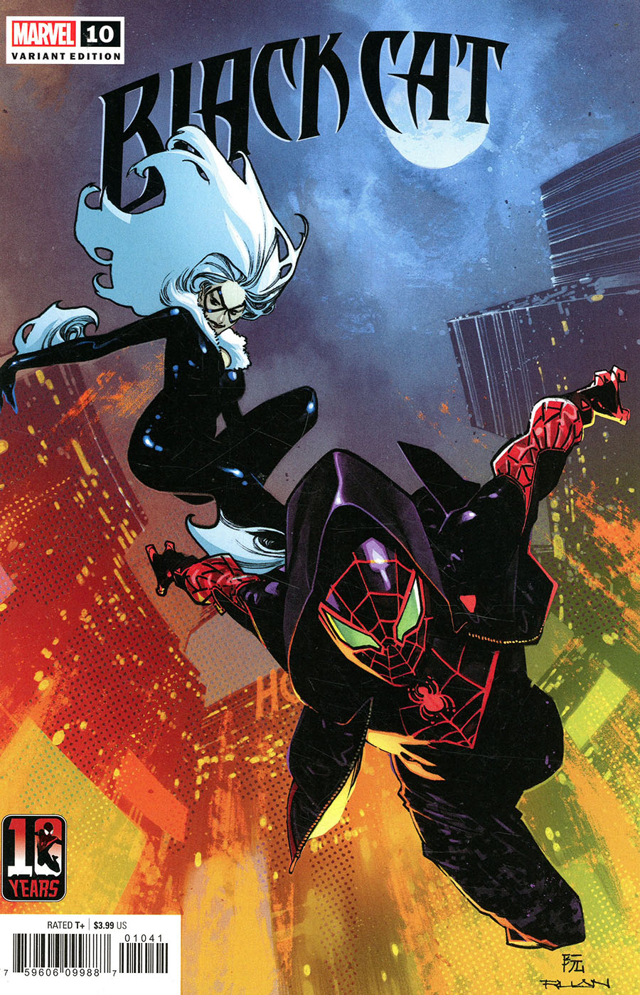 Black Cat Vol 2 #10 Cover B Variant Dike Ruan Miles Morales Spider-Man 10th Anniversary Cover