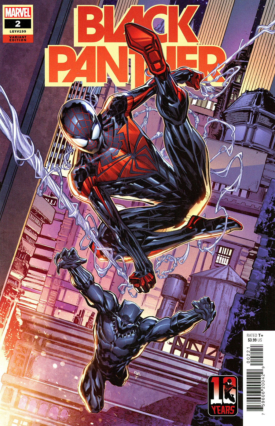 Black Panther Vol 8 #2 Cover C Variant Ken Lashley Miles Morales Spider-Man 10th Anniversary Cover