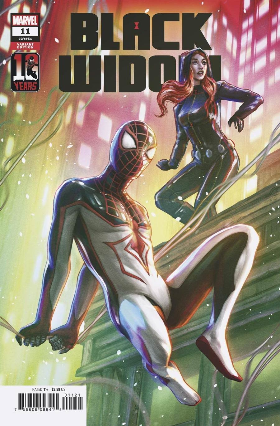 Black Widow Vol 8 #11 Cover B Variant Ejiwa Edge Ebenebe Miles Morales Spider-Man 10th Anniversary Cover