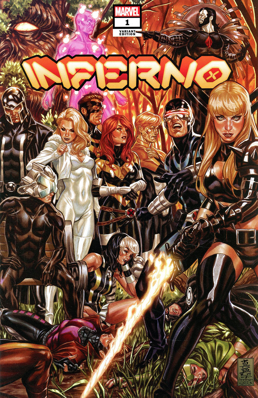 Inferno Vol 2 #1 Cover B Variant Mark Brooks Wraparound Cover