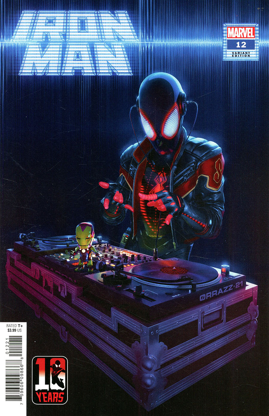 Iron Man Vol 6 #12 Cover B Variant Rahzzah Miles Morales Spider-Man 10th Anniversary Cover