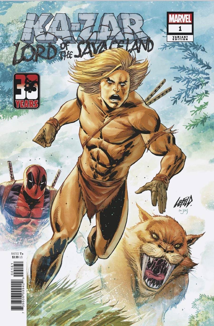 Ka-Zar Lord Of The Savage Land #1 Cover C Variant Rob Liefeld Deadpool 30th Anniversary Cover