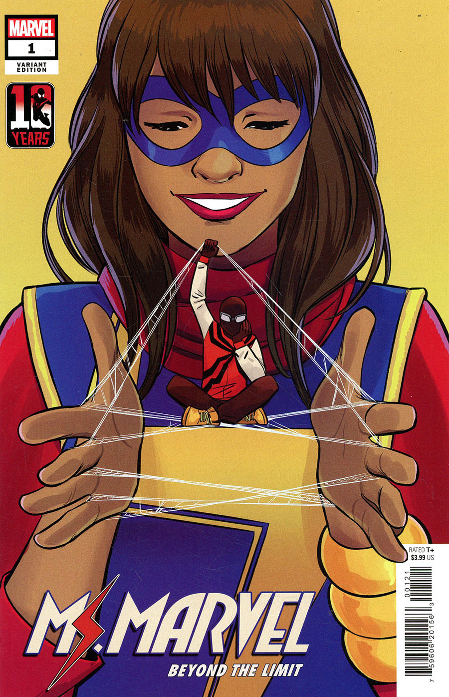Ms Marvel Beyond The Limit #1 Cover B Variant Natacha Bustos Miles Morales Spider-Man 10th Anniversary Cover