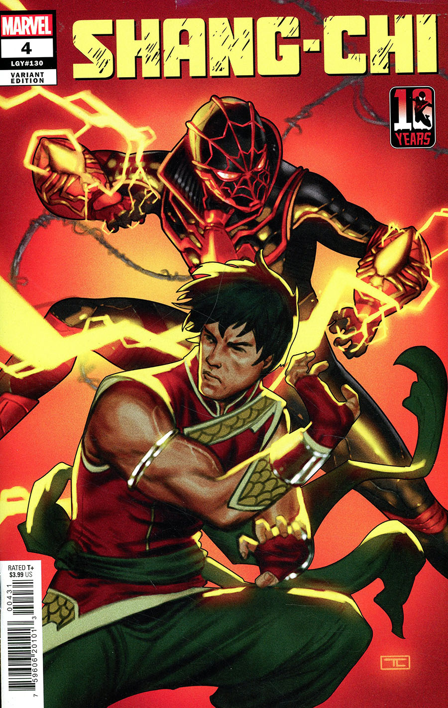 Shang-Chi Vol 2 #4 Cover B Variant Taurin Clarke Miles Morales Spider-Man 10th Anniversary Cover (Limit 1 per customer)