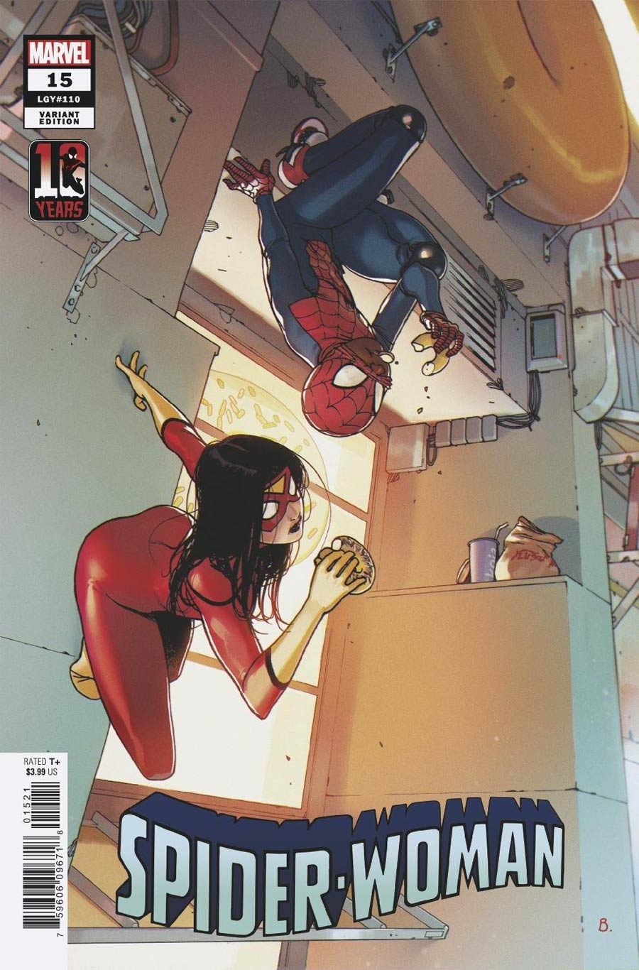 Spider-Woman Vol 7 #15 Cover B Variant Bengal Miles Morales Spider-Man 10th Anniversary Cover