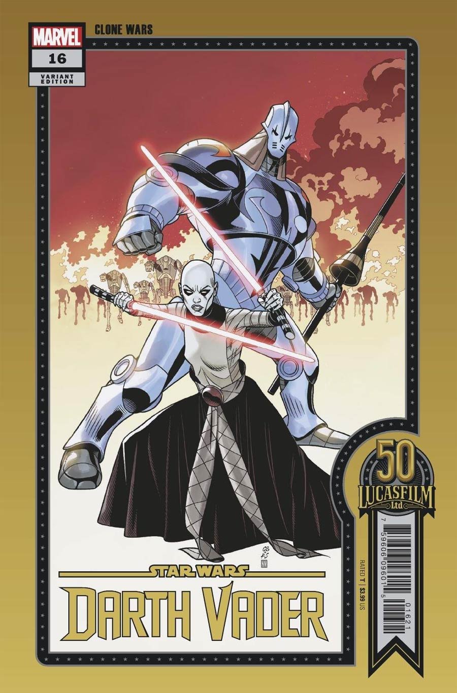 Star Wars Darth Vader #16 Cover C Variant Chris Sprouse LucasFilm 50th Anniversary Cover (War Of The Bounty Hunters Tie-In)