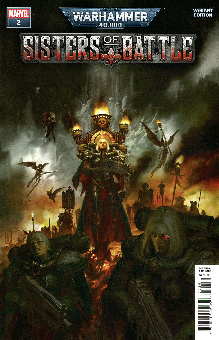 Warhammer 40000 Sisters Of Battle #2 Cover B Variant Games Workshop Cover