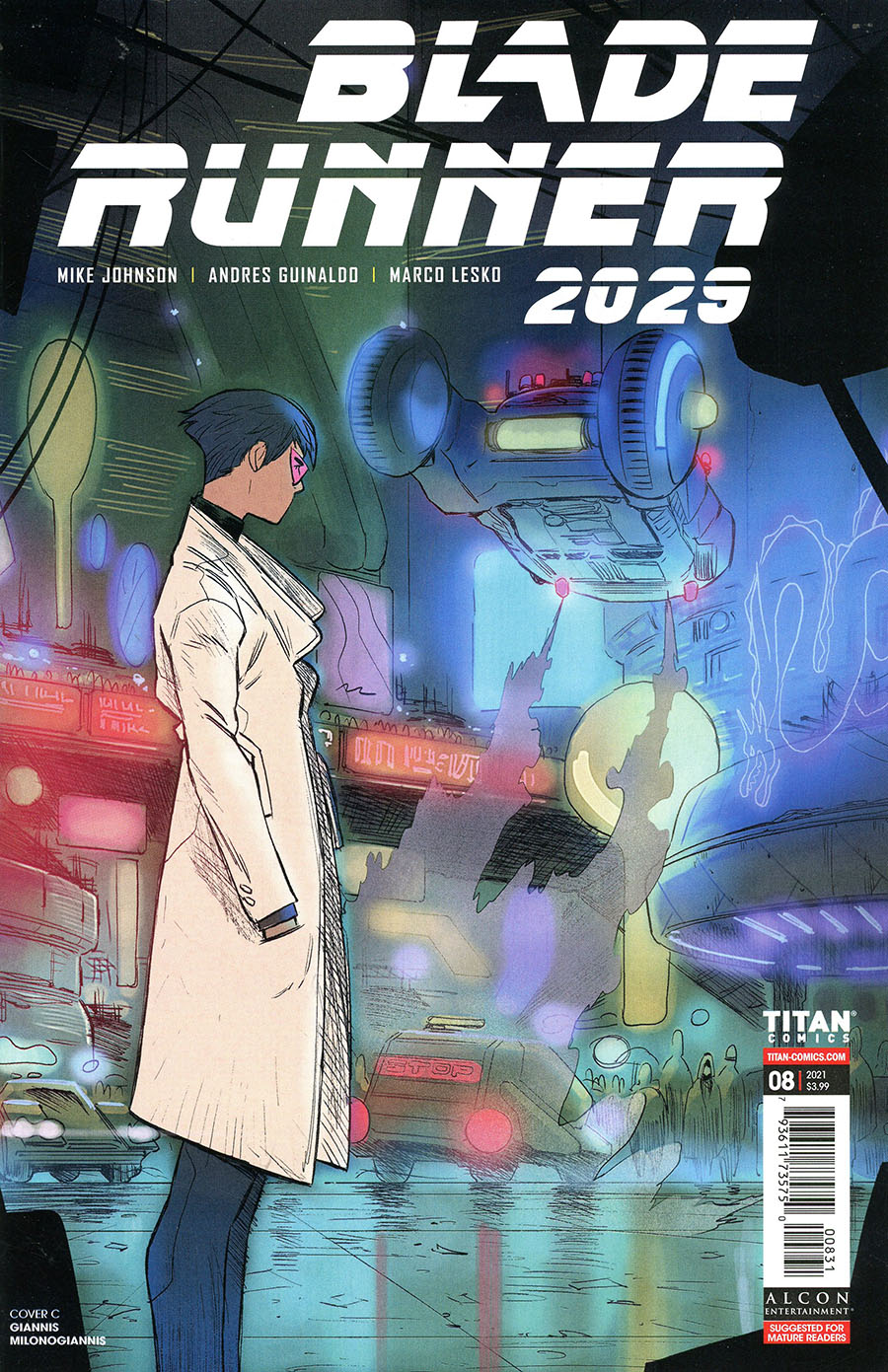 Blade Runner 2029 #8 Cover C Variant Giannis Milonogiannis Cover