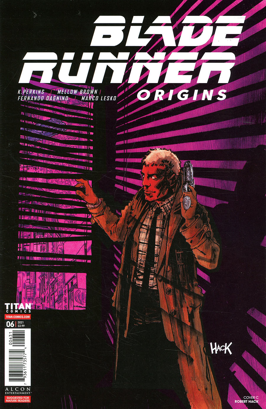 Blade Runner Origins #6 Cover C Variant Robert Hack Cover