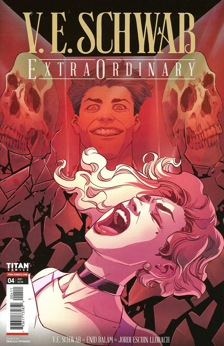 VE Schwabs Extraordinary #4 Cover A Regular Priscilla Petraites Cover