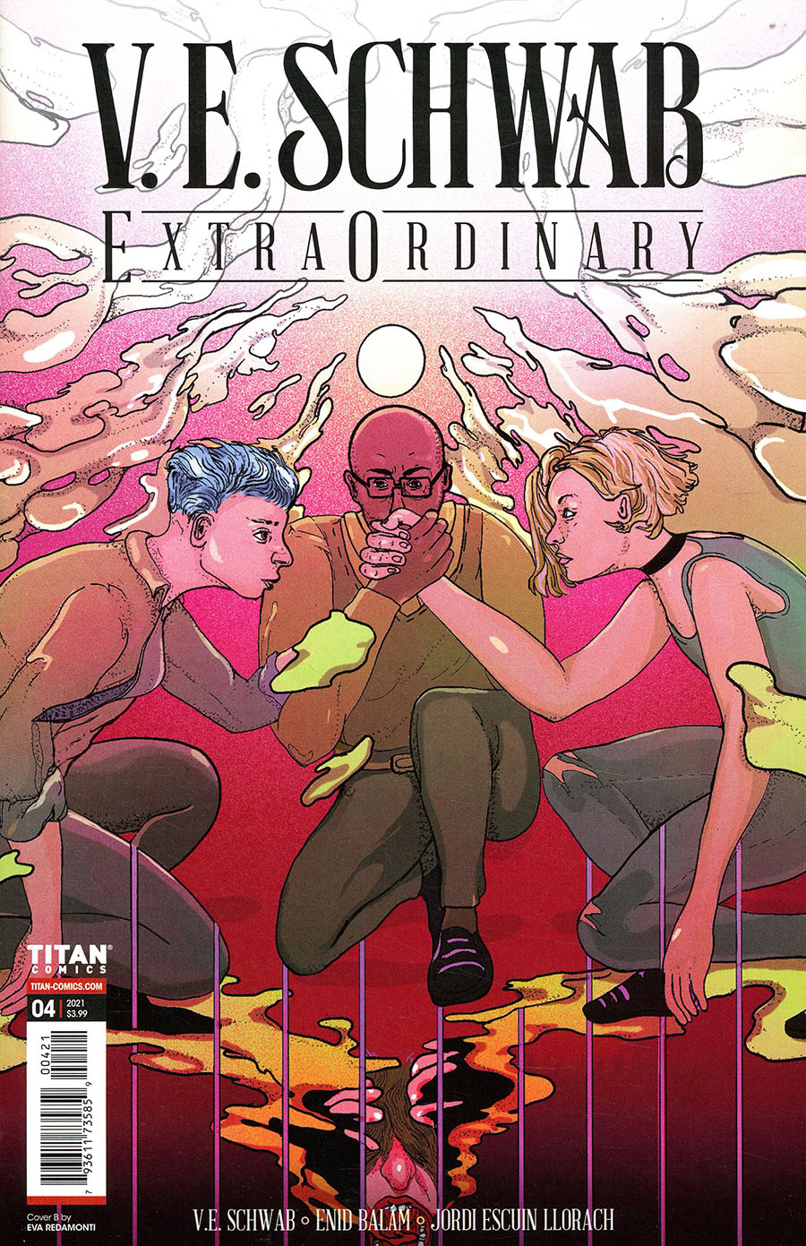 VE Schwabs Extraordinary #4 Cover B Variant Eva Redomonti Cover