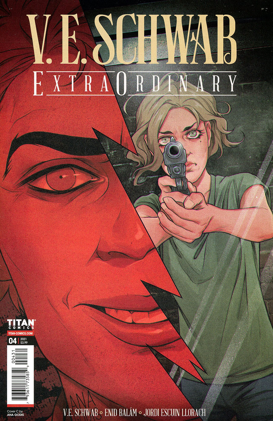 VE Schwabs Extraordinary #4 Cover C Variant Ana Godis Cover