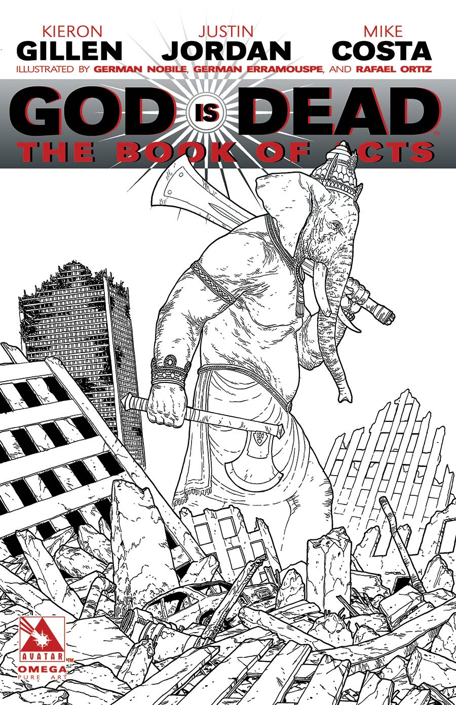 God Is Dead Book Of Acts Omega Pure Art Cover (Sale Edition)