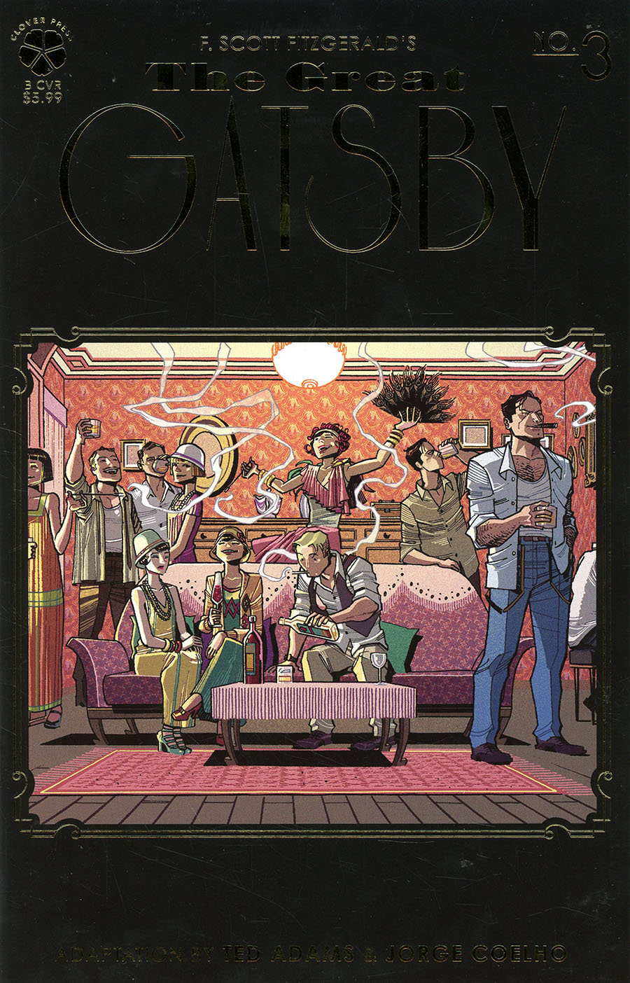 Great Gatsby #3 Cover B Variant Jorge Coelho Gold Foil Cover