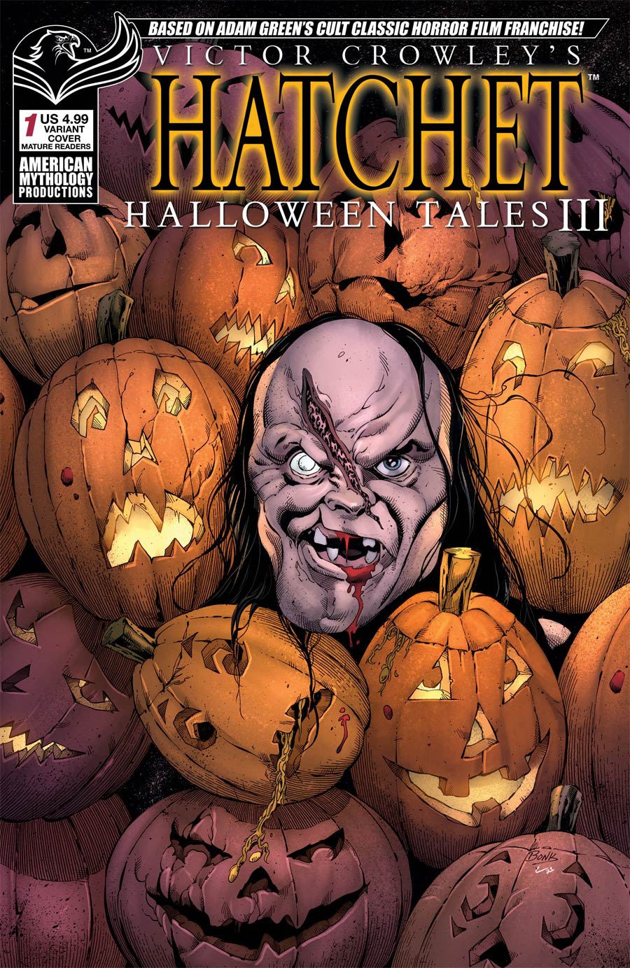 Victor Crowleys Hatchet Halloween Tales III Cover B Variant Richard Bonk Jacks Back Cover