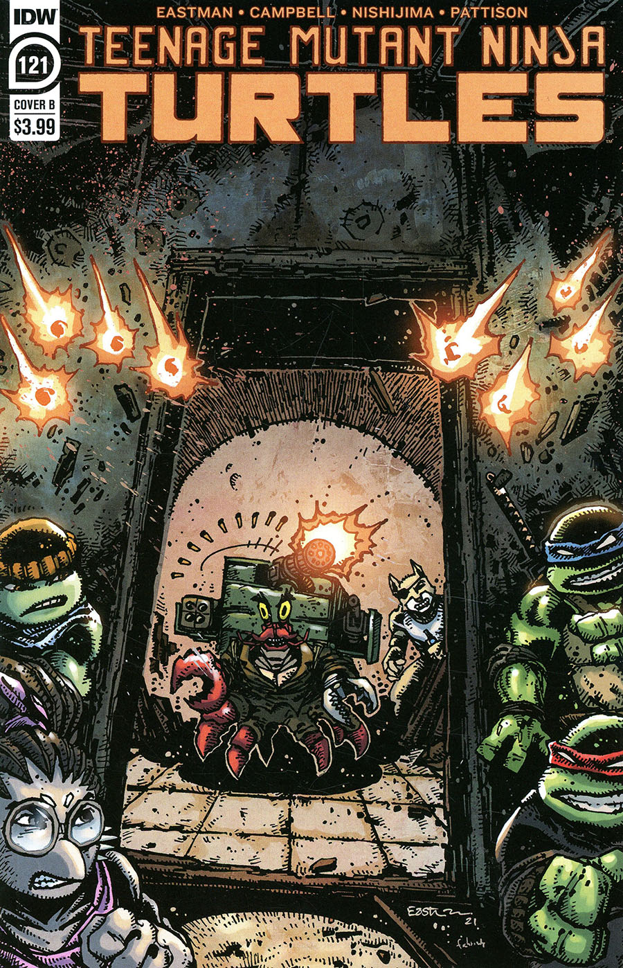 Teenage Mutant Ninja Turtles Vol 5 #121 Cover B Variant Kevin Eastman Cover