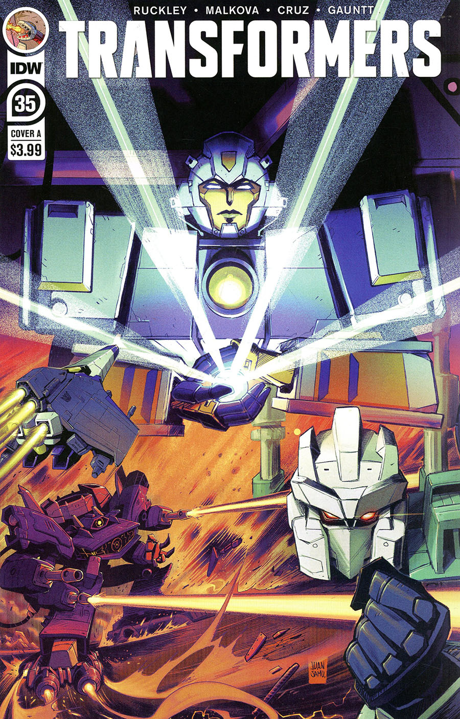 Transformers Vol 4 #35 Cover A Regular Juan Samu Cover