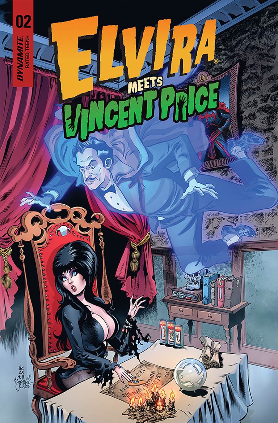 Elvira Meets Vincent Price #2 Cover A Regular Dave Acosta Cover