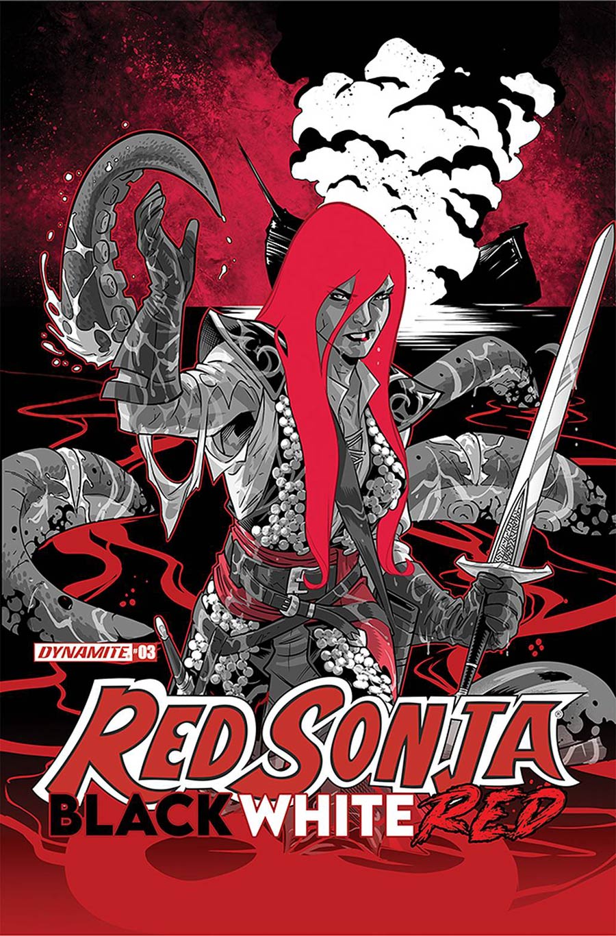 Red Sonja Black White Red #3 Cover B Variant Sean Izaakse Cover