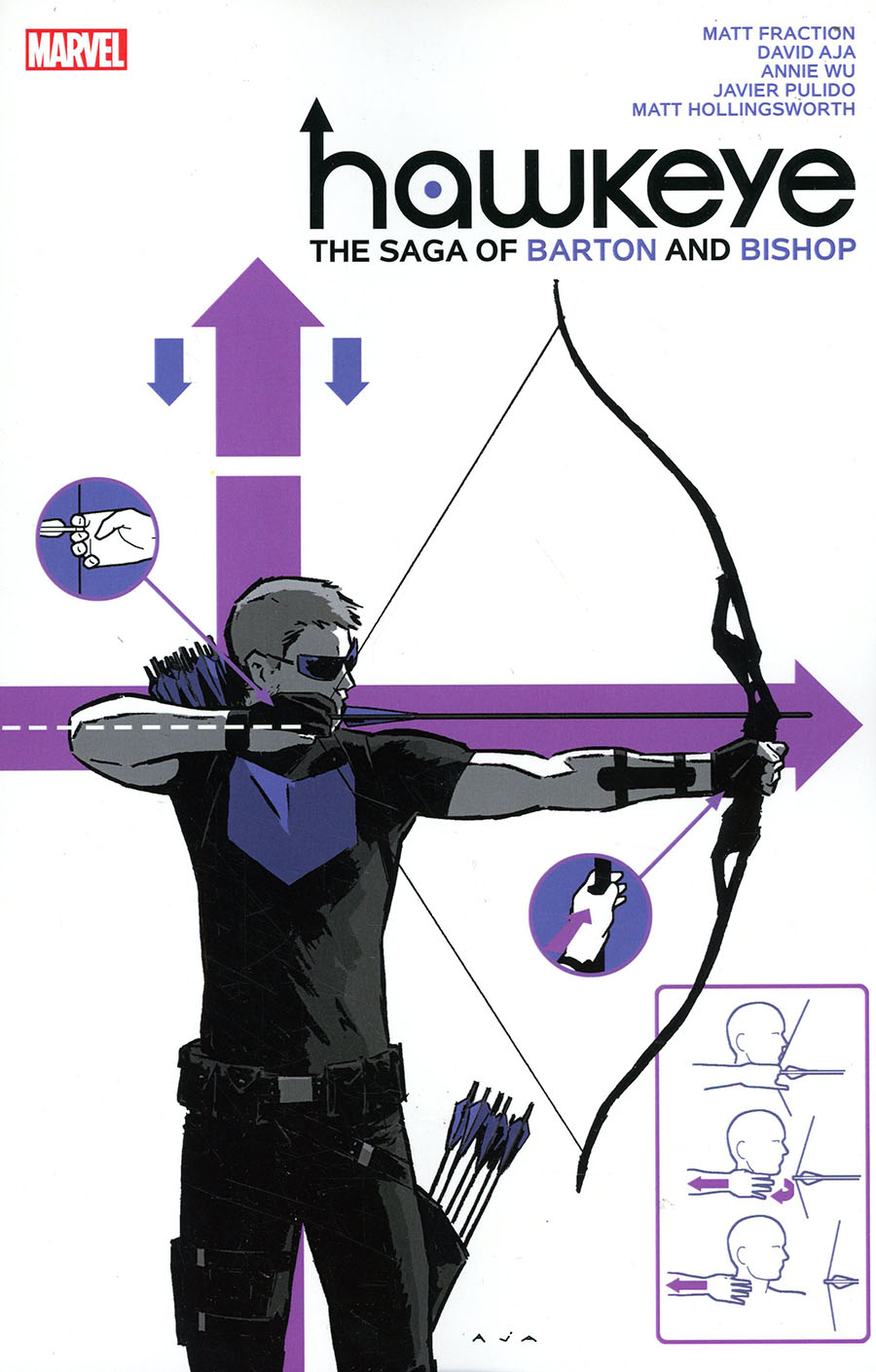 Hawkeye By Matt Fraction & David Aja Saga Of Barton And Bishop TP Direct Market David Aja Variant Cover